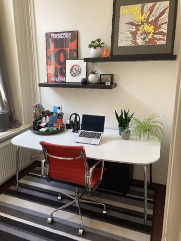 Vintage IKEA GRIMLE Eettafel/bureau (C. Bengs)