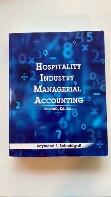 GRATIS Hospitality Industry managerial accounting