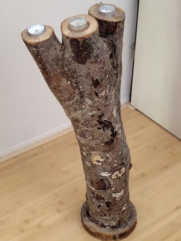 Stam met waxinelichtjes 75 cm