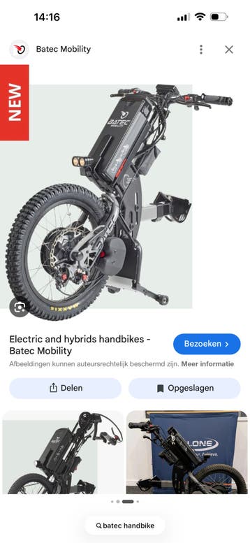 Gezocht handbike Batec