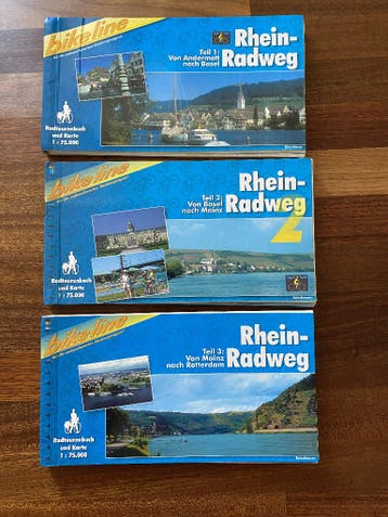 Fietsgidsen Rhein Radweg (bron tot monding) van Bikeline
