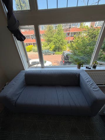 Comfortabele grijze KLIPPAN ikea bank
