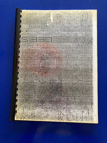 Roland Sampler S-330 Manual