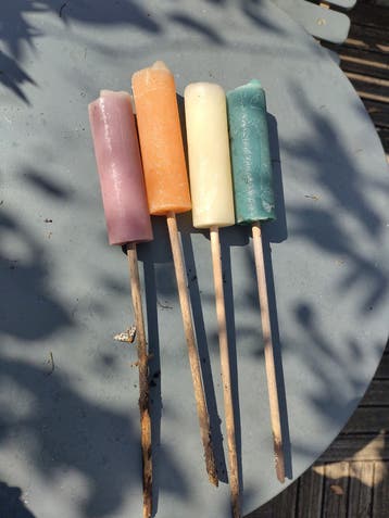Kaarsen voor de tuin - diverse kleuren