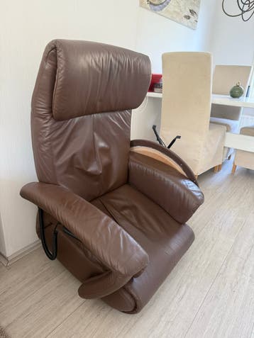 Bruine Leren Relaxfauteuil - Comfortabel en Stijlvol