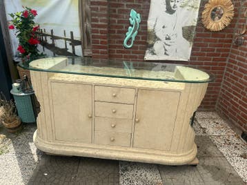 Fossiel   steen dressoir 1.80 breed