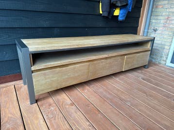 Mooi tv meubel met 3 lades, 190x45,5x53,5 cm