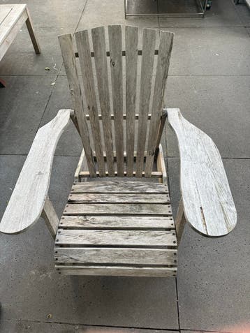 houten tuinstoel - Adirondack stijl