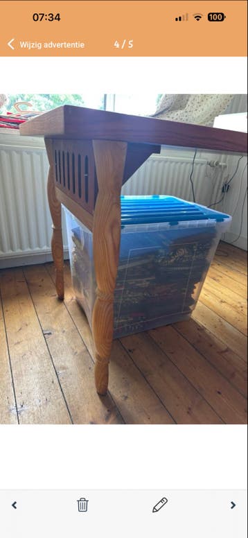 Houten Bureau Tafel - 170x72x75 cm gratis maastricht