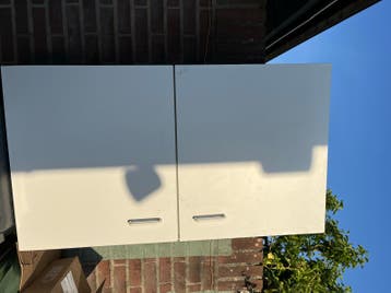 Wit Keukenkastje - Bovenkast met Twee Deuren
