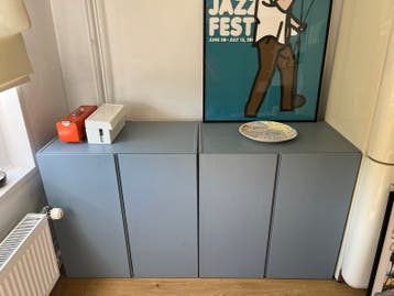 IKEA IVAR kast, Morandi blauw geverfd