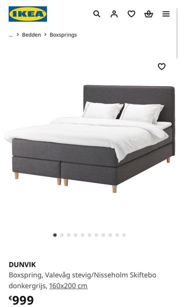 GRATIS OPHALEN - Onderstel boxspring met hoes