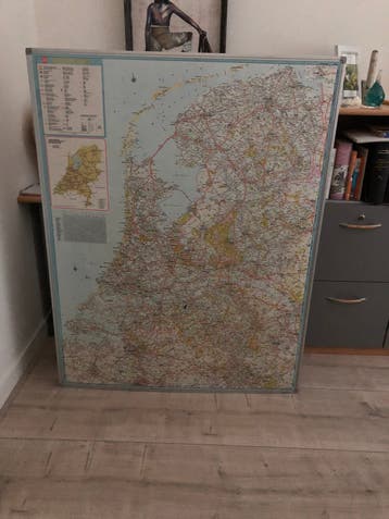 GRATIS Landkaart Nederland in frame