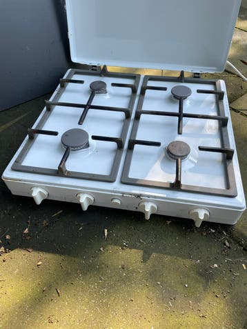 Compacte gas kookplaat met 4 pitten