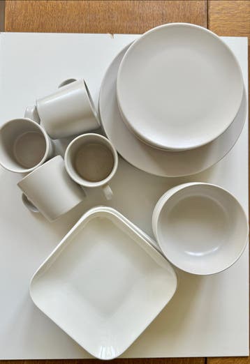 Gratis IKEA servies set - lichtgrijs (mat)