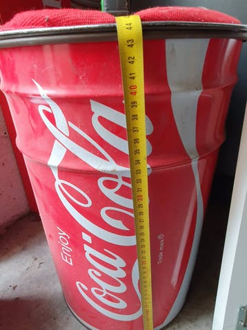 Coca-Cola prullenbak/opberger - Vintage look