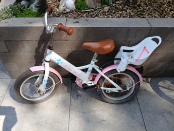 Kinderfietsje Little Miss met zitje en zijwieltjes