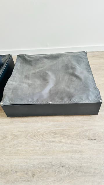 GRATIS Zwarte opbergbox met stoffen deksel