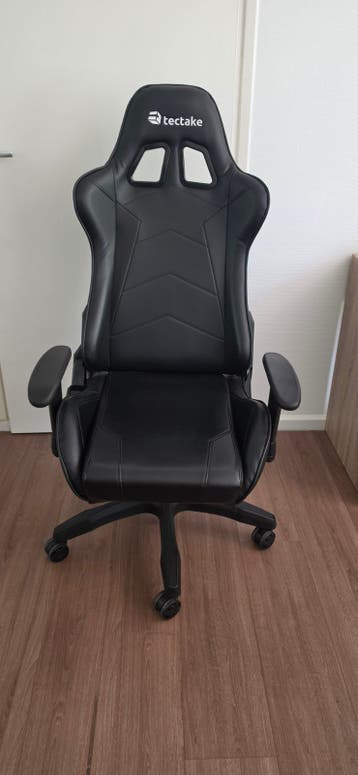 Tectake Gaming Bureaustoel - Zwart, Zo goed als nieuw