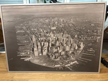 IKEA Vilshult New York/Manhattan Plaat - Zwart-wit