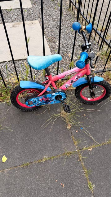 Spiderman Kinderfiets - Rood/Blauw - Gebruikt