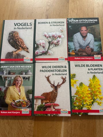 6 boeken van de Nationale Postcode Loterij