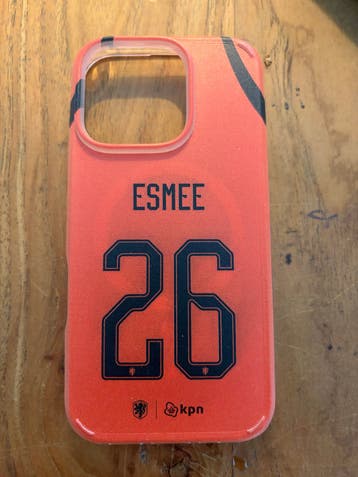 Gratis afhalen: WK 26 iPhone 16 Pro Hoesje - 'ESMEE 26'