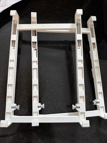 2x Ophangsysteem voor hangbakjes in de koelkast