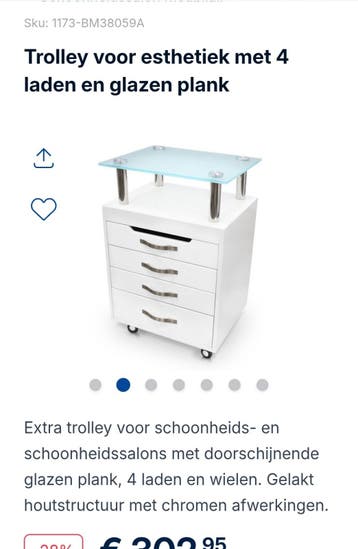 Ladekastje trolley gratis beschadigd