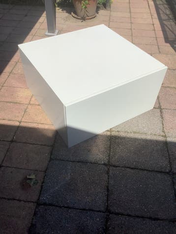 Salontafel 80 x 80 x 40 wit