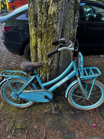 Spirit meisjesfiets 20 inch blauw/turquoise