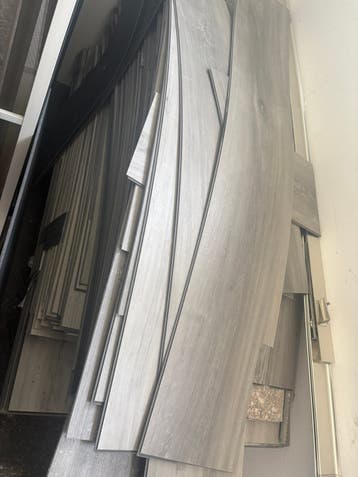 Gebruikte pvc vloer