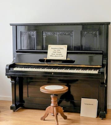 Antieke A. Steinmeyer Piano - Zwart