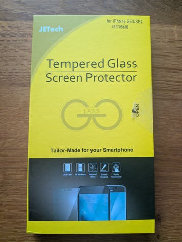 JETech Tempered Glass iPhone SE3 | SE2 |8 | 7 | 6s | 6