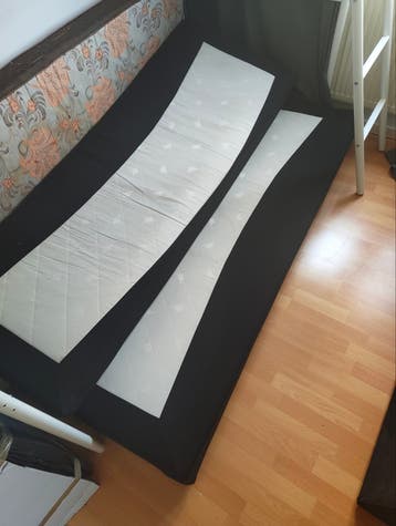 2x Boxspring matrassen (70x200) + optionele topper