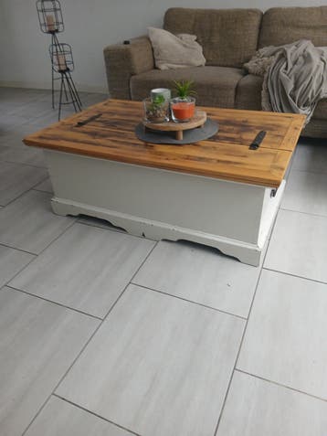 Salontafel met opbergruimte - Landelijke stijl