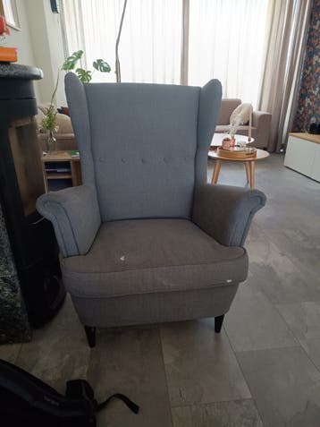 Gratis Grijze oorfauteuil - Comfortabele fauteuil