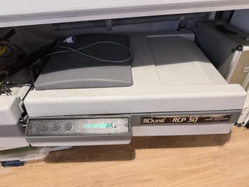 Kapot Durst RCP 50 Doorloopmachine + Droogunit