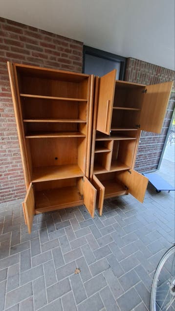 Blank eiken kasten 190 x 88 x 50 cm