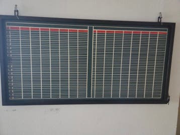 Planbord magnetisch, vintage