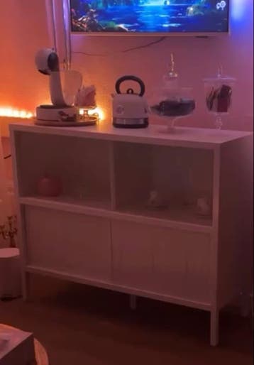GRATIS AFHALEN Kast met Schuifdeuren - Wit, 121x43x98 cm