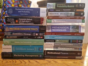 Studieboeken econometrie, economie '08-'15 gratis afhalen