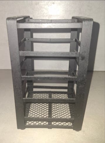Zwarte metalen vierkante houder voor keukengerei, bestekpot