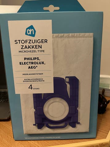 AH Stofzuigerzakken Microvezel Type Philips, Electrolux, AEG