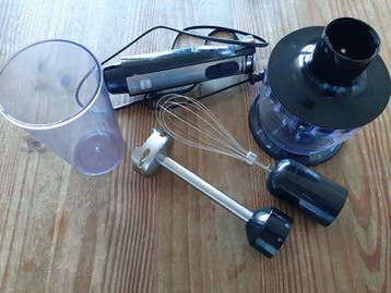 Staafmixer met hakmolen