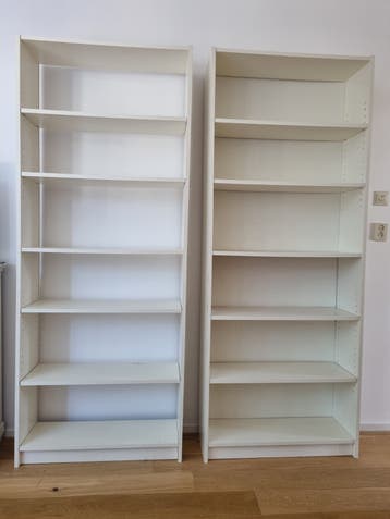 GRATIS Ikea Boekenkast 2 stuks, 202x80x28 cm