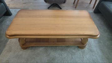 GRATIS - Massief eiken salontafel