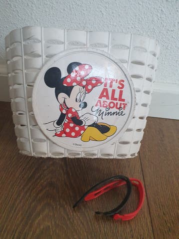 Voormandje kinderfiets Minie mouse