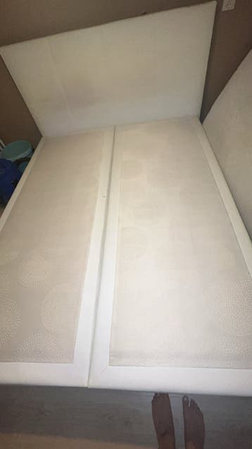 Witte boxspring
