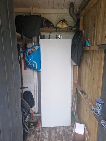 Wit keukenblad 175x60cm